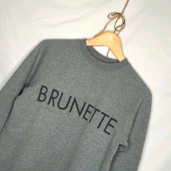 BRUNETTE Grey Crewneck Sweatshirt - Picture 3 of 6